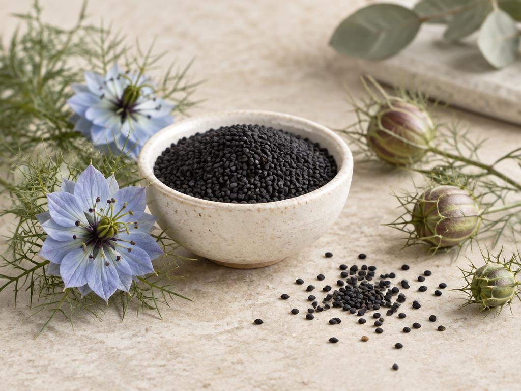 Black Seed botanical still life