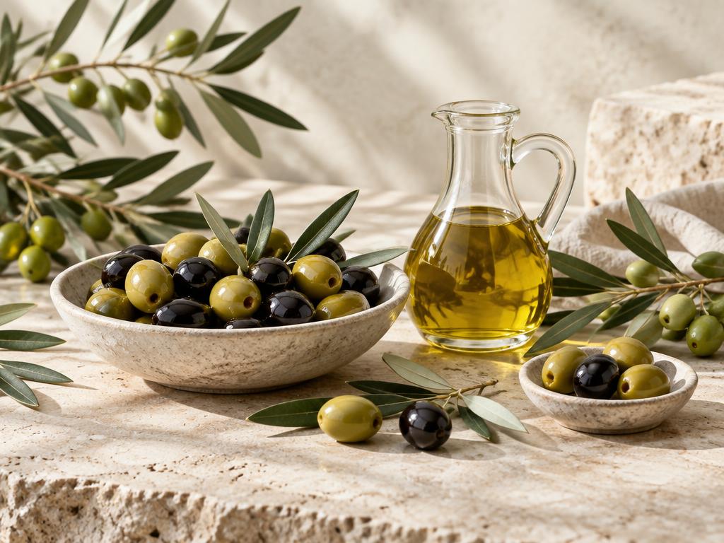 Olives botanical still life